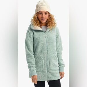 NWOT Burton Women's Minxy Full Zip Fleece Sherpa Hooded Jacket
